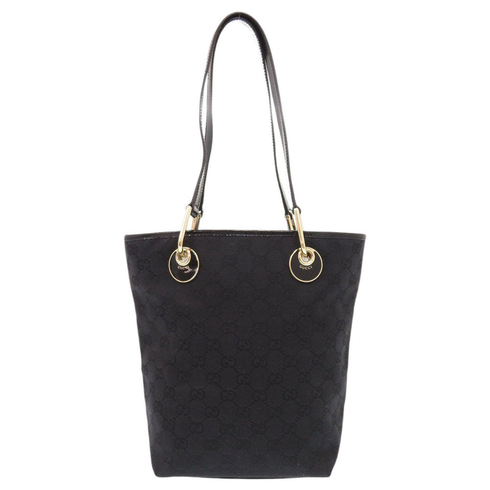 Gucci Tote Bag 120840 GG canvas black