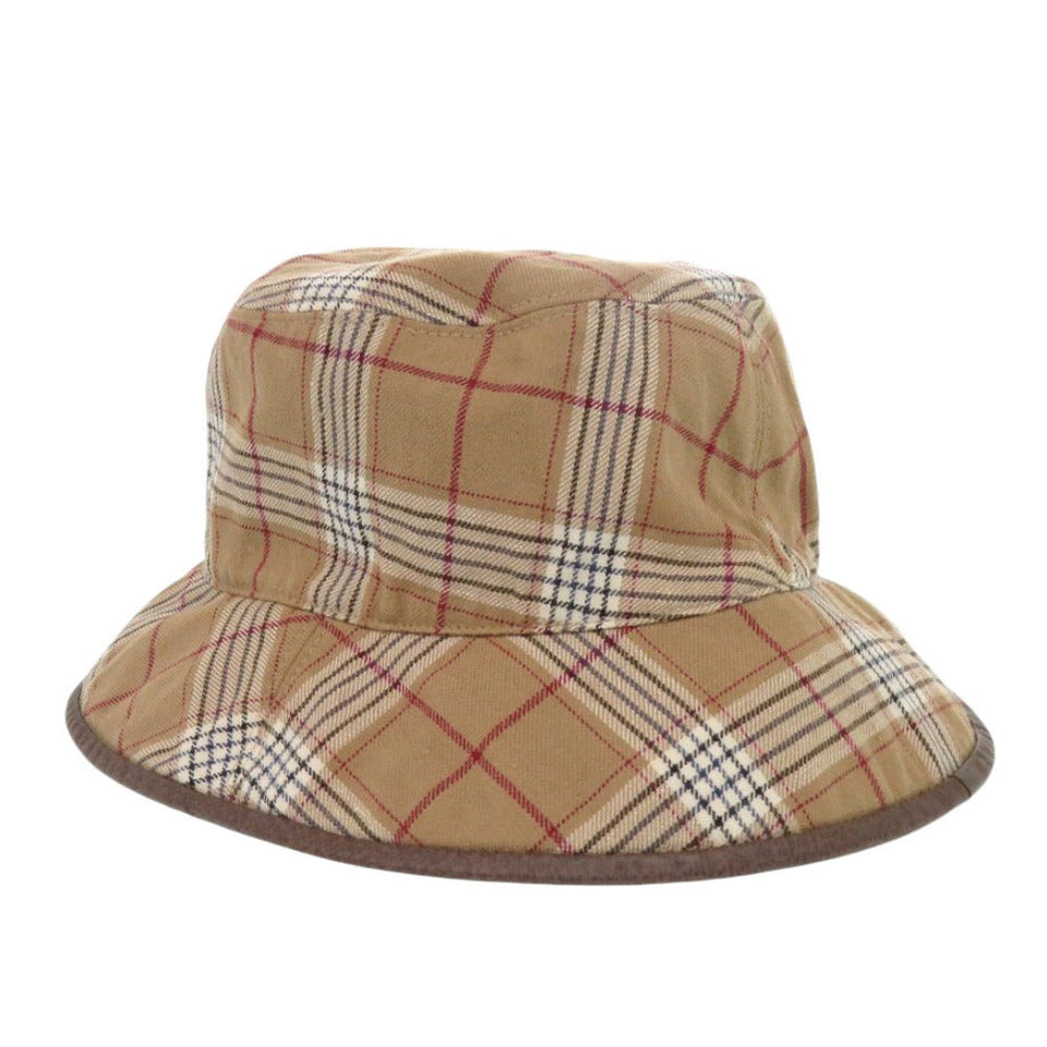 Gucci Other hats GG Supreme Brown Reversible Bucket Hat Check Pattern mens