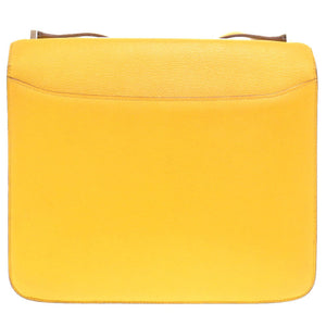 Hermes Shoulder Bag Evercolor yellow Sac Hermes 2002 26 Women