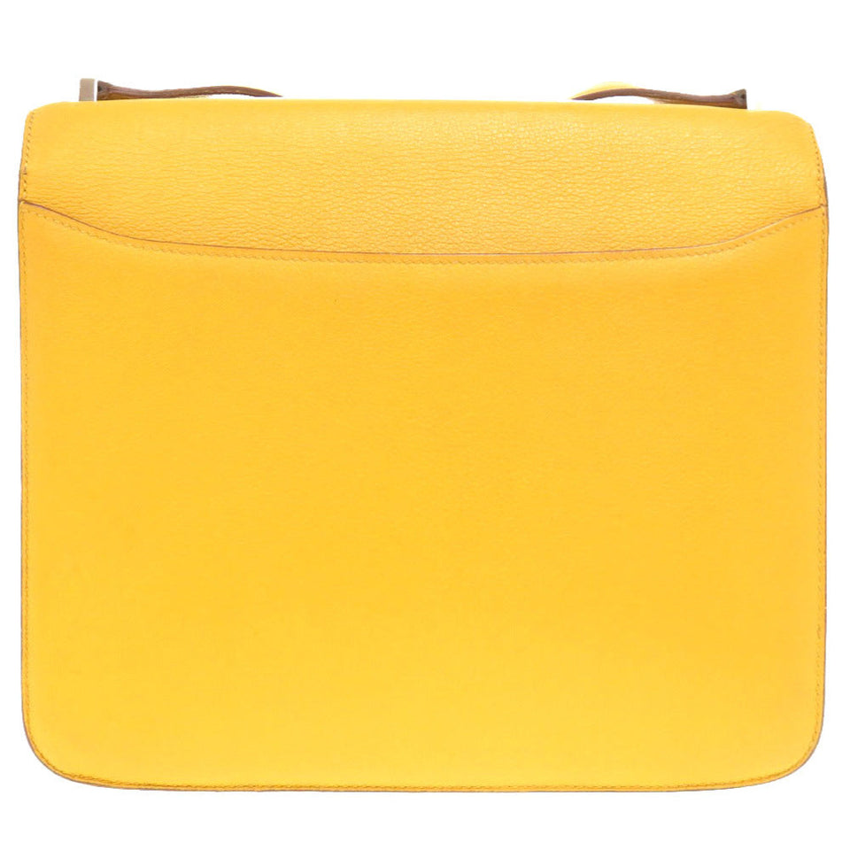 Hermes Shoulder Bag Evercolor yellow Sac Hermes 2002 26 Women