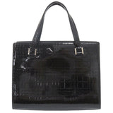Burberry Handbag enamel black Check Pattern
