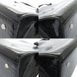 Burberry Handbag enamel black Check Pattern