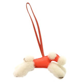 Hermes key ring Annu Milo, Mouton Rose texas Bag charm Buddy Women