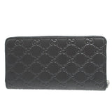 Gucci Long Wallet Purse 307987 leather black Guccisima