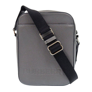 Burberry Shoulder Bag 8052890 leather gray logo unisex(Unisex)