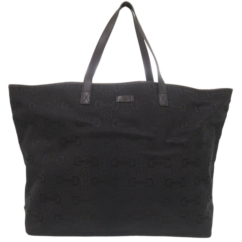 Gucci Tote Bag 238695 Canvas, Leather black