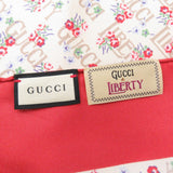 Gucci scarf silk beige LIBERTY collaboration flower print Women