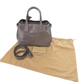Burberry Handbag 8006617 enamel Sepia gray Soft Banner Women