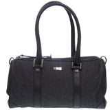 Gucci Handbag 30458 Denim, Leather black mini Boston Duffel bag Women