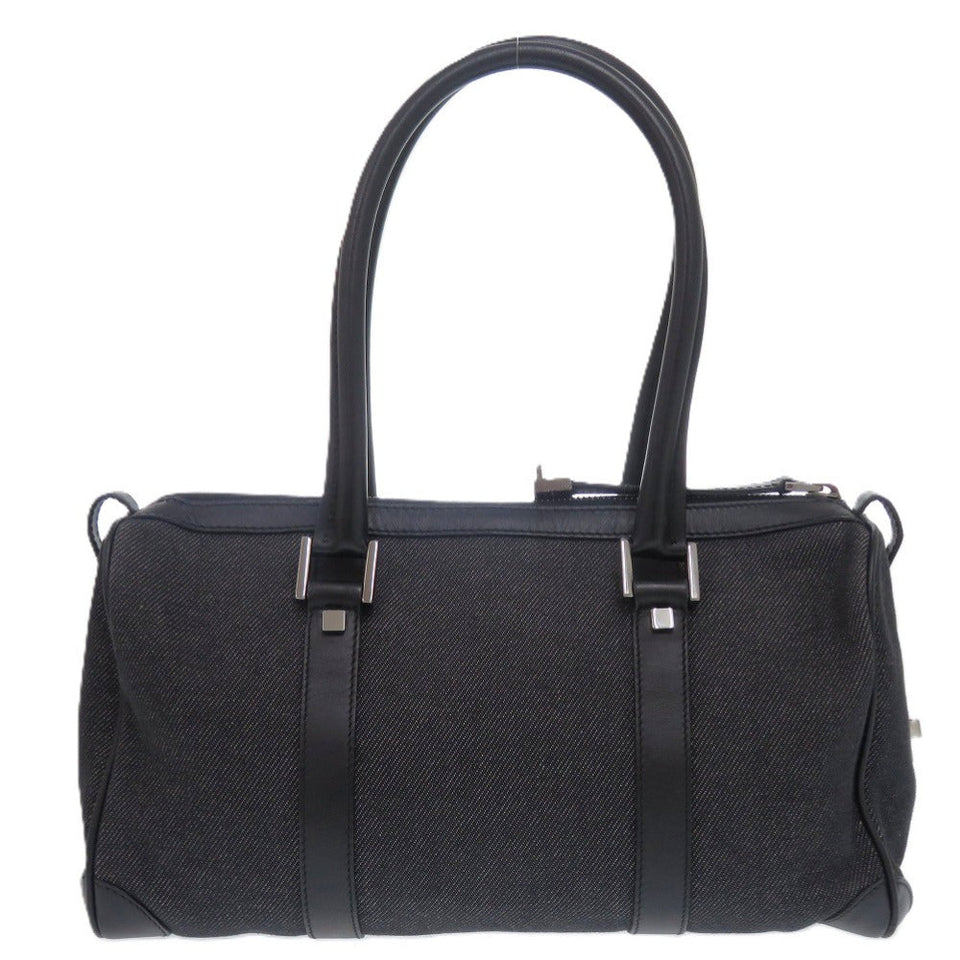 Gucci Handbag 30458 Denim, Leather black mini Boston Duffel bag Women