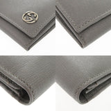 Gucci Long Wallet Purse 256348 leather gray Interlocking G mens