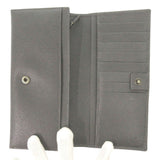 Gucci Long Wallet Purse 256348 leather gray Interlocking G mens