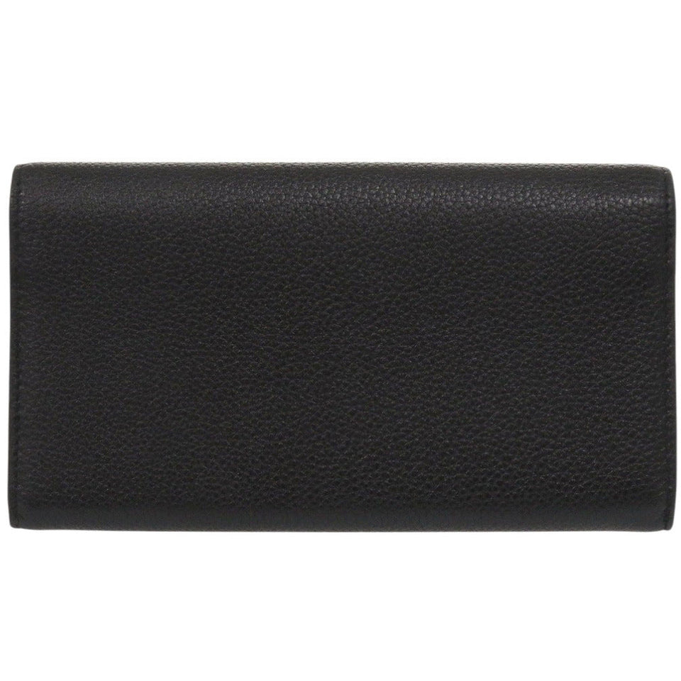 Gucci Long Wallet Purse 573612 Calfskin black Zumi Women