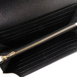 Gucci Long Wallet Purse 573612 Calfskin black Zumi Women