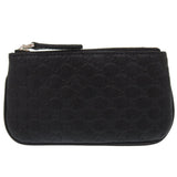 Gucci Coin case 544476 leather black Micro Guccissima with key ring unisex(Unisex)
