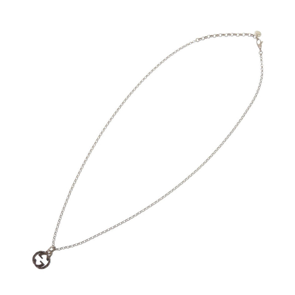 Gucci Necklace Silver925 Silver Interlocking G unisex(Unisex)