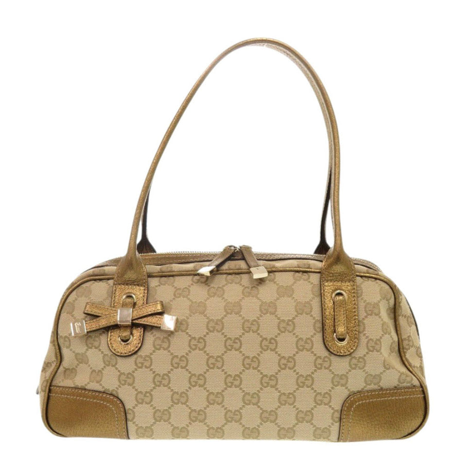 Gucci Handbag 161720 GG canvas beige Princess Mini Boston Duffel bag Women