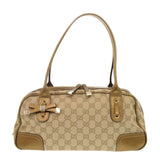 Gucci Handbag 161720 GG canvas beige Princess Mini Boston Duffel bag Women