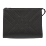 Burberry Clutch bag leather black Pouch mens
