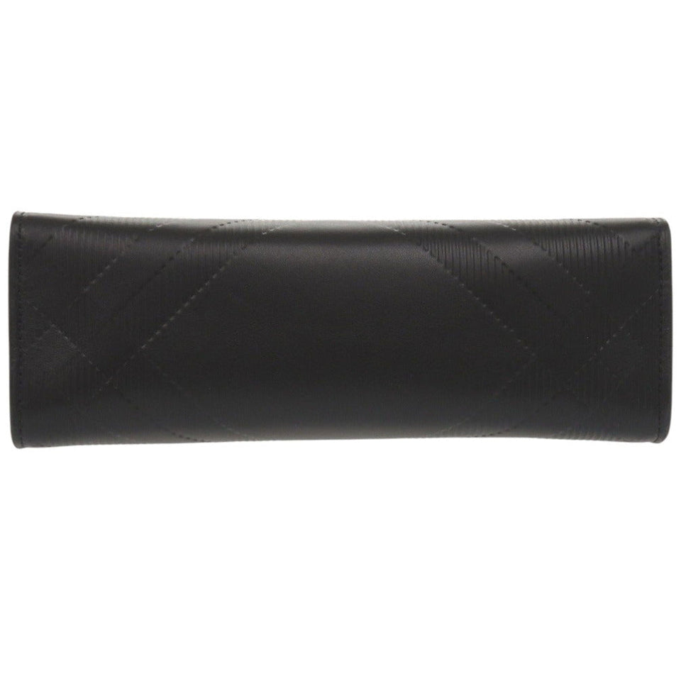 Burberry Clutch bag leather black Pouch mens