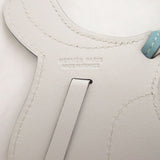 Hermes key ring Vaux Swift Blue Atoll Bag charm Paddock cell Women