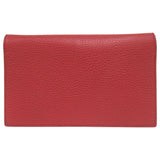 Gucci Shoulder Bag 466506 leather Red Chain wallet Interlocking G Women