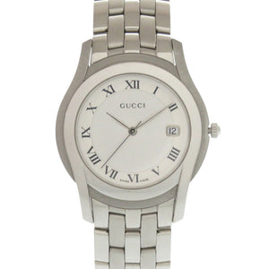 Gucci Watches Quartz 5500M Stainless Steel Silver Quartz G class date Silver dial Women
