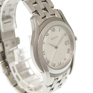 Gucci Watches Quartz 5500M Stainless Steel Silver Quartz G class date Silver dial Women
