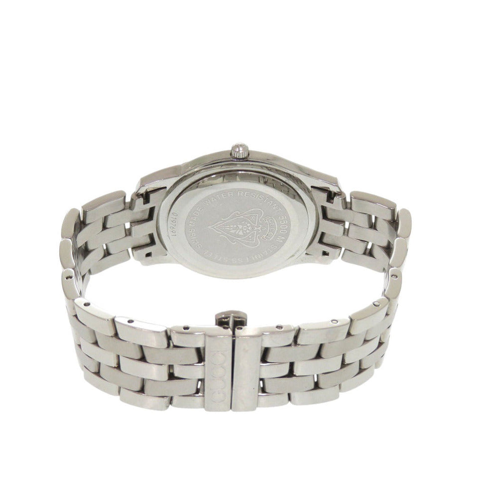 Gucci Watches Quartz 5500M Stainless Steel Silver Quartz G class date Silver dial Women