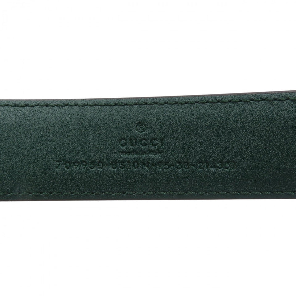 Gucci belt 709950 leather green mens 95
