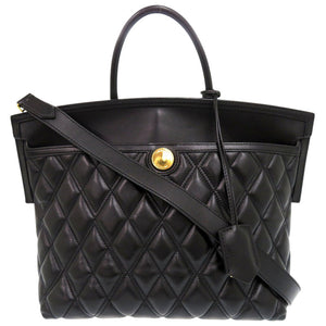 Burberry Handbag leather black 2WAY Women