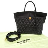 Burberry Handbag leather black 2WAY Women