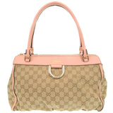 Gucci Handbag 189831 GG canvas, leather beige Abbey Women