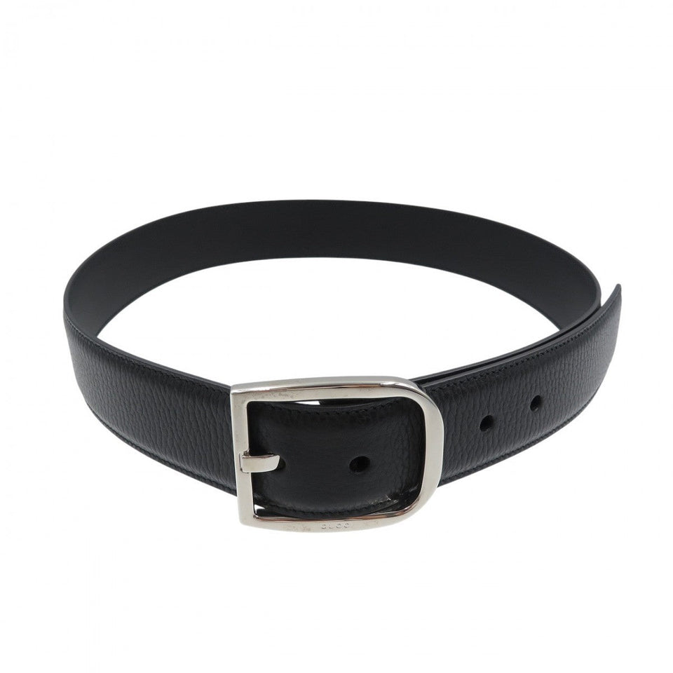 Gucci belt 449716 leather black mens 85/34