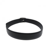 Gucci belt 449716 leather black mens 85/34