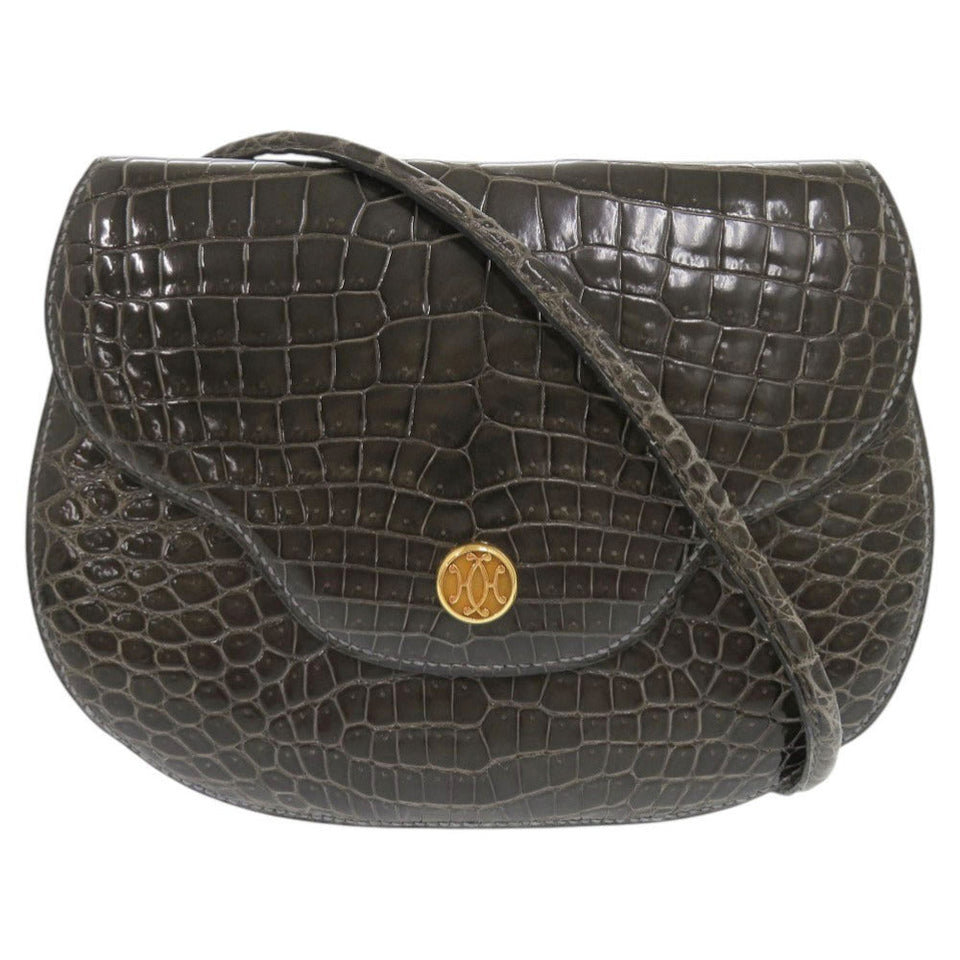 Hermes Shoulder Bag Polosus Gray type Paula Women