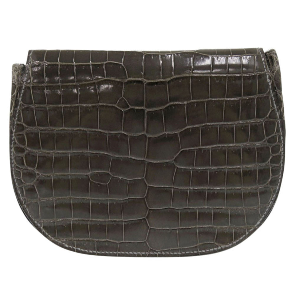 Hermes Shoulder Bag Polosus Gray type Paula Women