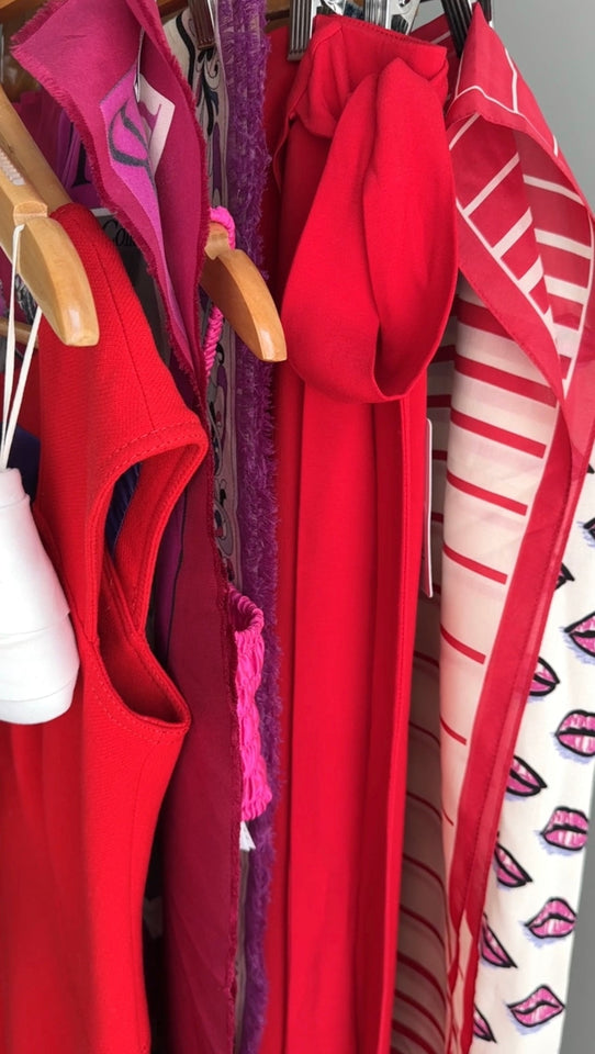 Prada Pink and White Lips Shirt Dress - 42 / 6
