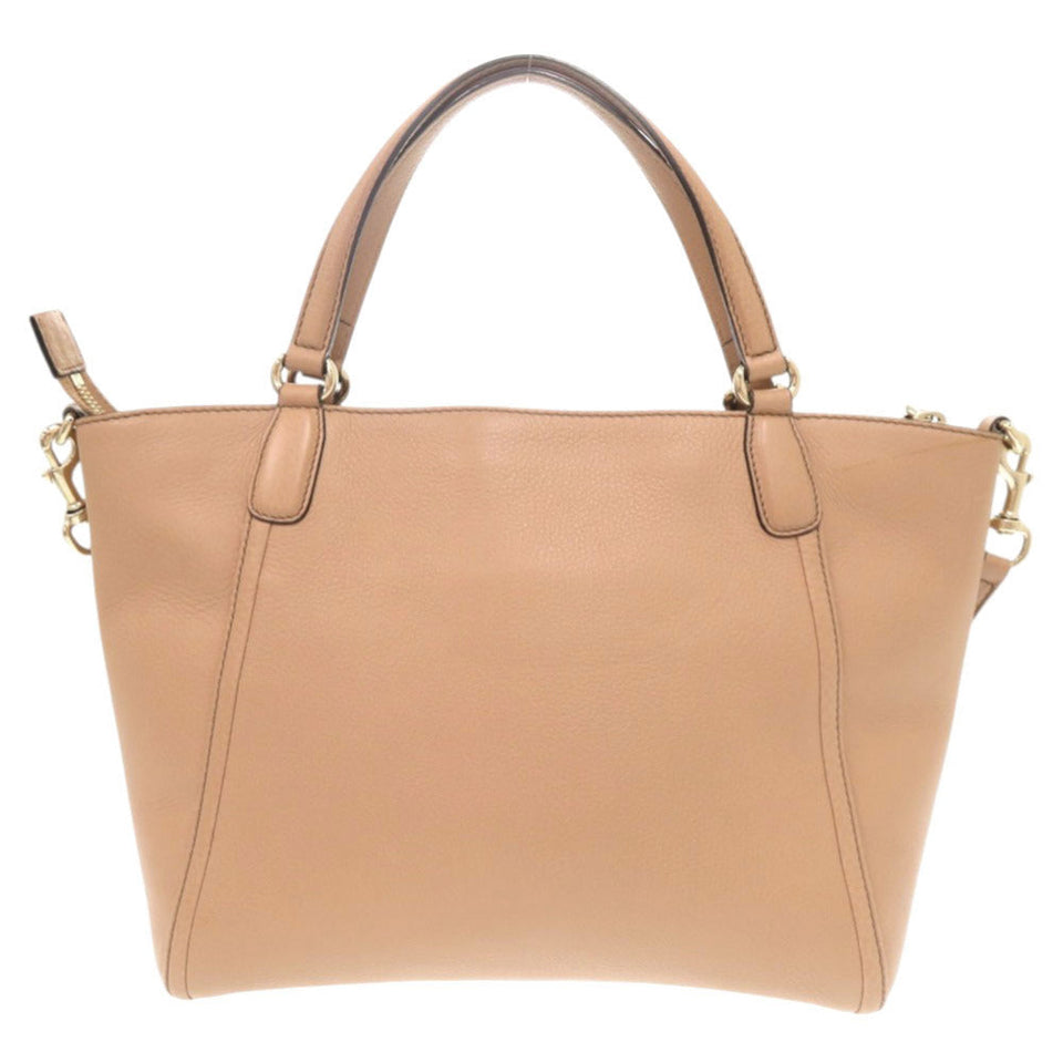 Gucci Handbag 369176 leather pink beige Soho