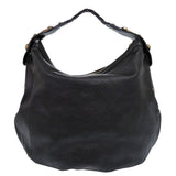 Gucci Shoulder Bag 211986 leather black Hobo one belt