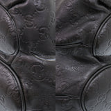 Gucci Shoulder Bag 211986 leather black Hobo one belt