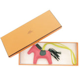 Hermes key ring Anyo Miro Rose azare Bag charm Rodeo Charm PM Women