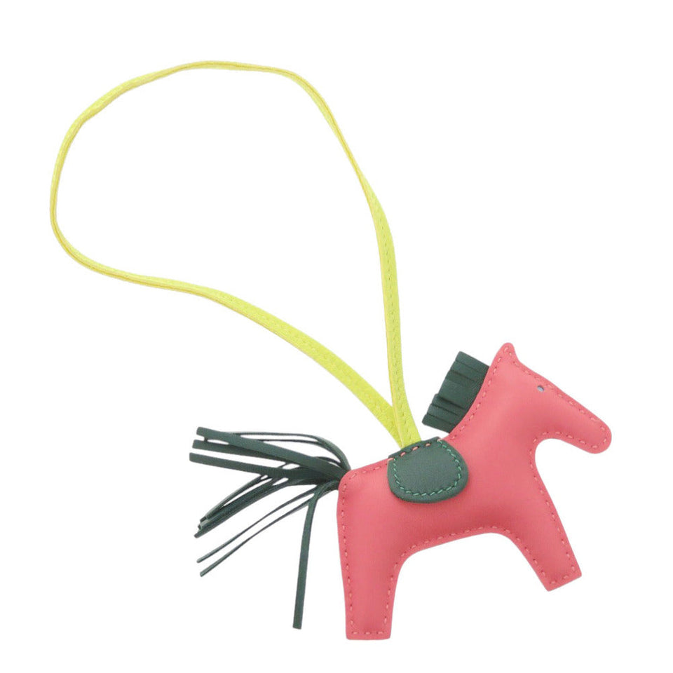Hermes key ring Anyo Miro Rose azare Bag charm Rodeo Charm PM Women