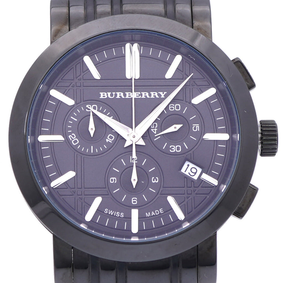 Burberry Watches Quartz BU1373 Stainless Steel black Chronograph black dial