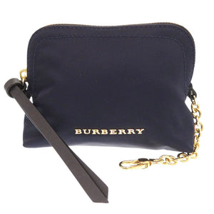 Burberry Pouch Nylon Navy Cosmetics Pouch Women
