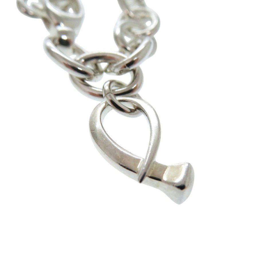 Gucci bracelet Silver925 Silver Multi Logo G Logo Drop Charm Dog Tag Bamboo Women 17