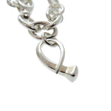 Gucci bracelet Silver925 Silver Multi Logo G Logo Drop Charm Dog Tag Bamboo Women 17