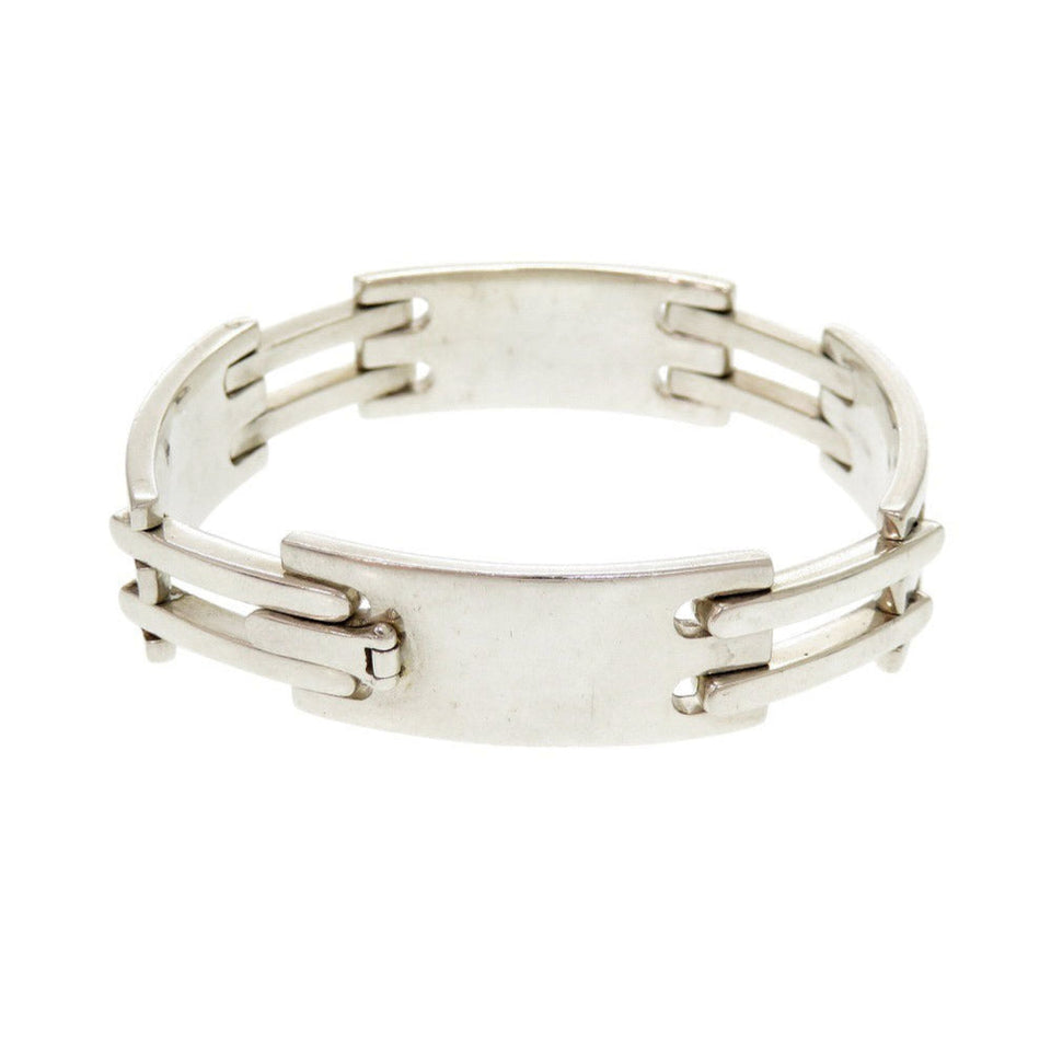 Gucci bracelet Silver925 Silver logo plate Women