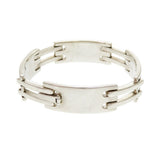 Gucci bracelet Silver925 Silver logo plate Women