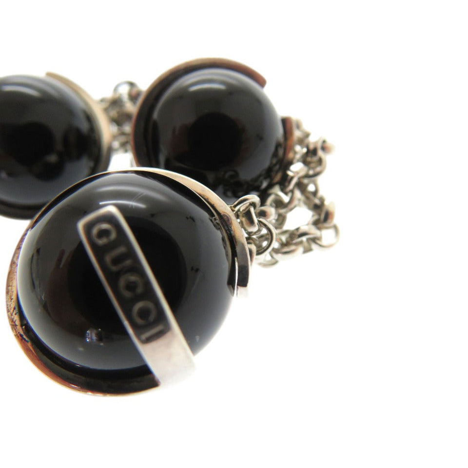 Gucci bracelet Onyx, Silver925 black Onyx Beads Women 16